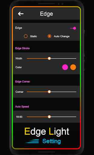 Edge lighting Notification : Rounded Corners App 3