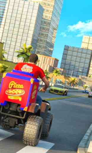 EIN FERNSEHER Pizza Fahrrad Fahrer Lieferung Junge 2