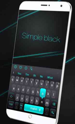 Einfache schwarze Tastatur 3