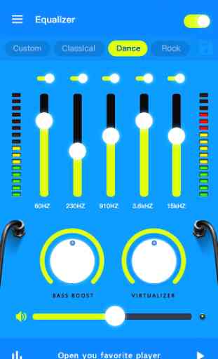 Equalizer - Bassverstärker und Volumenverstärker 3