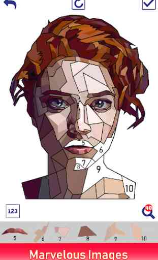 Fashion Poly Art: Color by Number, Coloring Puzzle 2