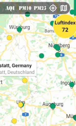 Feinstaubkarte - Feinstaub - Smog Map 1
