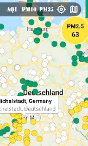 Feinstaubkarte - Feinstaub - Smog Map 2