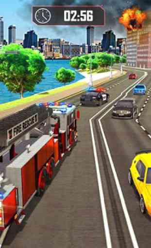 Fire Truck Fahr Rettung 911 Feuerwehrauto Spiele 1