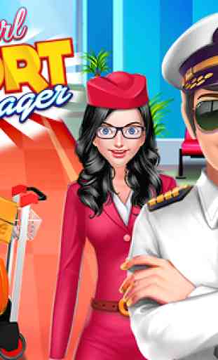 Flugzeug Kabinenbesatzung Girls: Flughafen Fun Sim 1