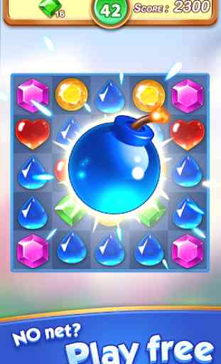 Gems & Jewel Crush - Match 3 Jewels Puzzle Game 2