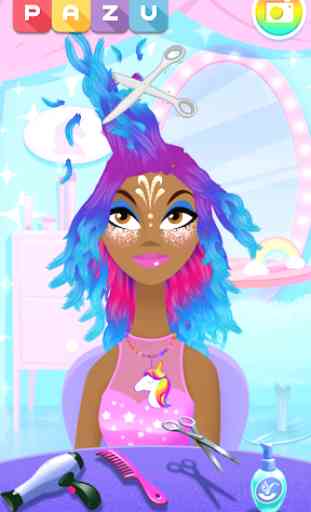 Girls Hair Salon Unicorn - Hair makeover game 2