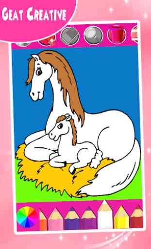 Horse Coloring Game 3
