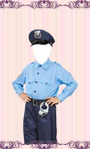 Kids Police Suit Photo Editor 3