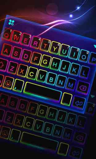 Led Neon Color Tastatur-Thema 1