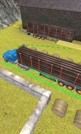 Log Truck Simulator 3D: Trailer Parking 4