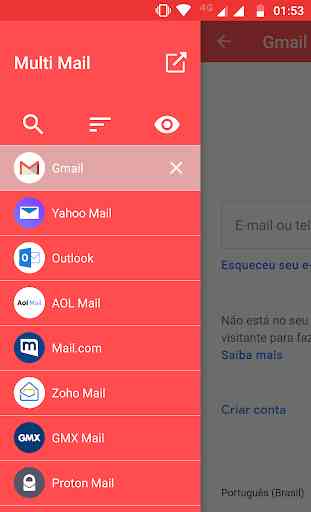 Multi Mail: Gmail, Yahoo Mail, Outlook, Aol Mail 2