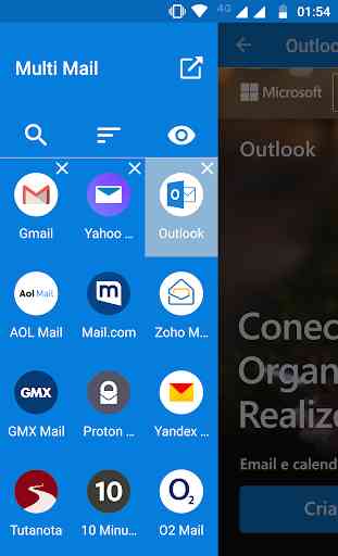 Multi Mail: Gmail, Yahoo Mail, Outlook, Aol Mail 3