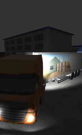 Night Truck 3D: Factory Parking 1