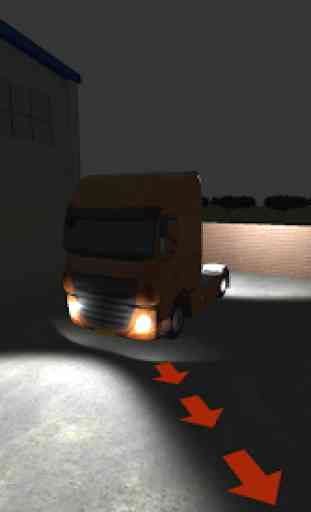 Night Truck 3D: Factory Parking 3