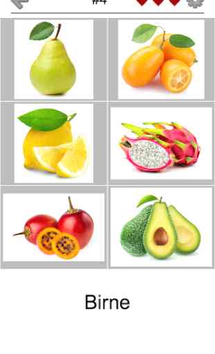 Obst und Gemüse, Nüsse und Gewürze - Bildquiz 2