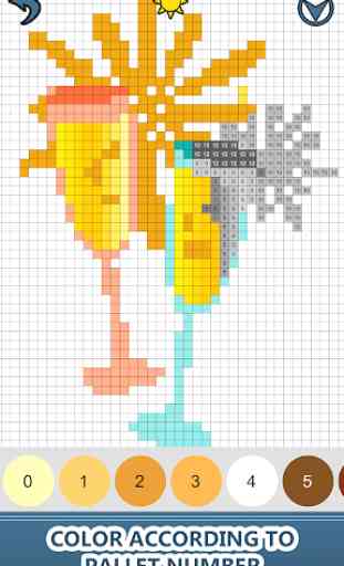 Party Color by Number: Pixel Art, Sandbox Coloring 2