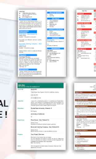 Resume Maker & CV Builder - PDF-Format 2