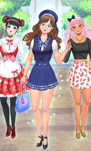 Schule Kawaii Mode – Anime Ankleiden 1