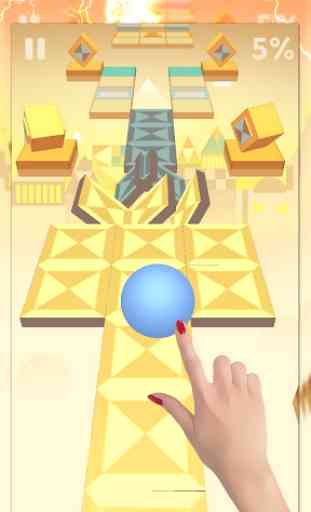Scrolling Ball in Sky Master 1