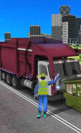 Stadt fliegend Müll LKW Fahren Simulator Spiel 3