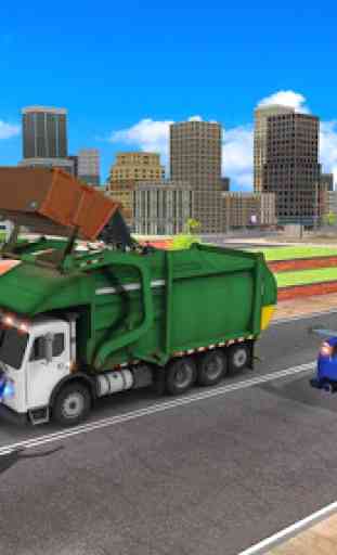 Stadt fliegend Müll LKW Fahren Simulator Spiel 4