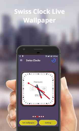 Swiss Clock Live wallpaper & widgets 3