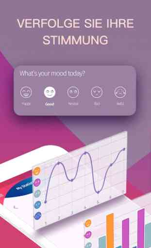 Tagebuch mit Mood Tracker, Depressionen heilen app 1