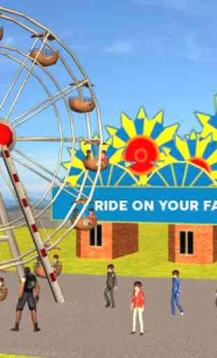 Theme Park Fun Swings Ride 1