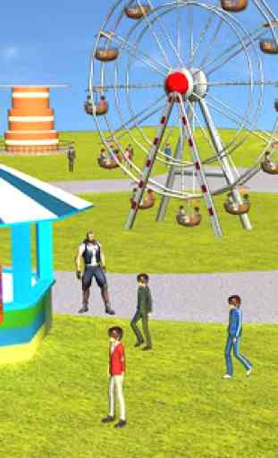 Theme Park Fun Swings Ride 4