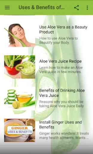 Uses & Benefits of Aloe Vera 3