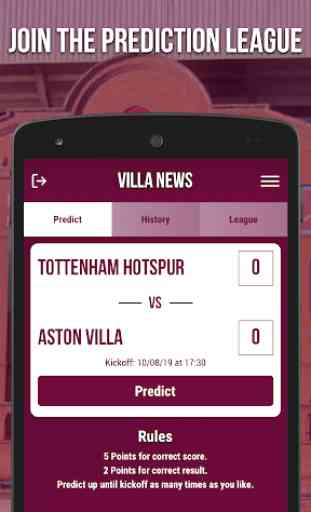 Villa News - Fan App 2