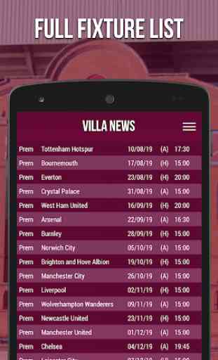 Villa News - Fan App 3