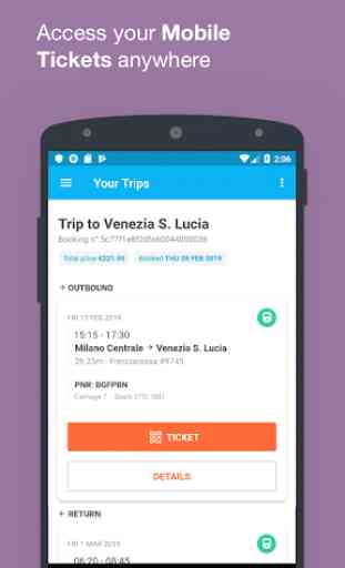 Wanderio: Train, Flight and Bus tickets in Italy 2