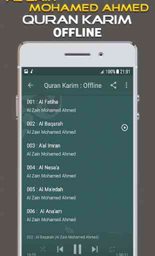 Al Zain Mohamed Ahmed Full Quran Offline 2