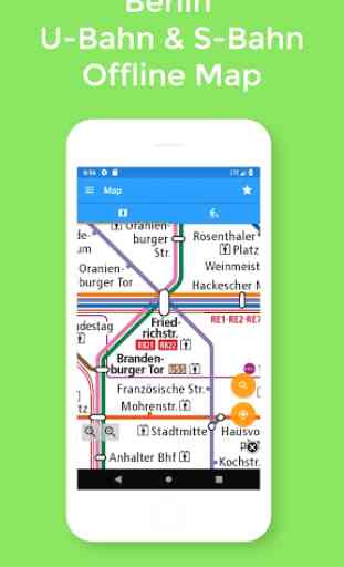 Berliner U-Bahn - U-Bahn- und S-Bahn-Karte (BVG) 1