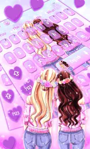 BFF Mädchen Keyboard Theme 1