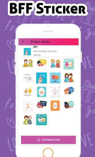 BFF Sticker For Chat- WAStickerApps 3