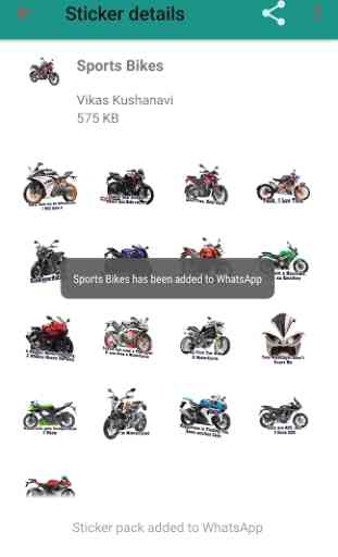 Bike Stickers for Whatsapp 2