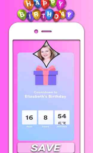 Birthday App – Special Birthday Countdown 1