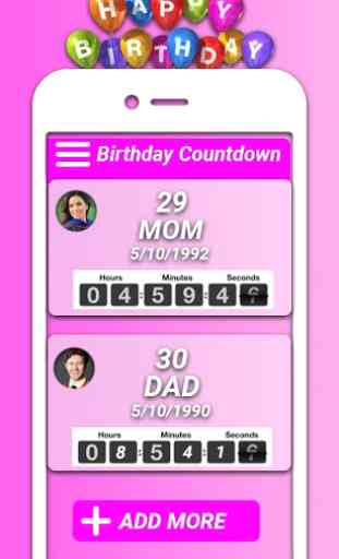 Birthday App – Special Birthday Countdown 2