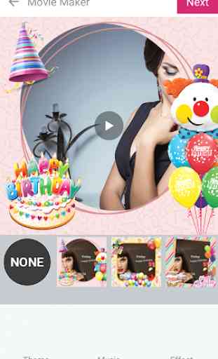 Birthday Video Maker, Photo on Cake, Video maker 3