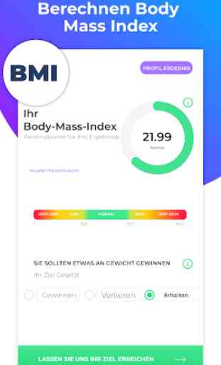 BMI Rechner - Berechnung Körperfett & Idealgewicht 4
