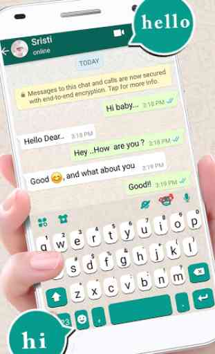 Chat Messenger Tastatur-Thema 1