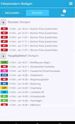 Fahrplanalarm Stuttgart 3