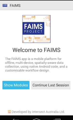 FAIMS Mobile 1