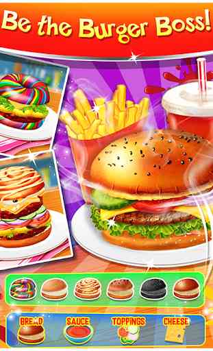 Glücklicher Kindermahlzeit-Hersteller Burger Game 1