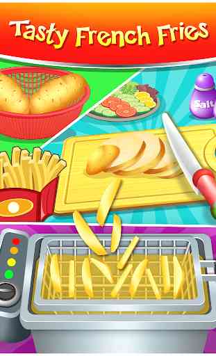 Glücklicher Kindermahlzeit-Hersteller Burger Game 3