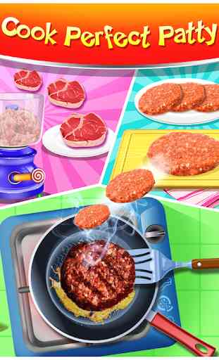 Glücklicher Kindermahlzeit-Hersteller Burger Game 4