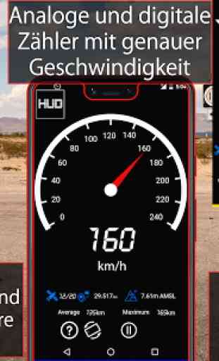 GPS Tacho: Kilometerzähler: Tageskilometerzähler 1